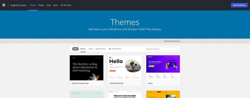 Wordpress theme
